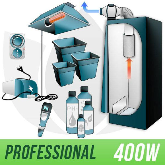 KIT INDOOR TERRA 400W Completo ( Pro )
